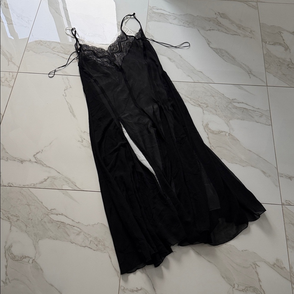 NWT ZARA Layered Slip Dress Lace Trim Size XS/S Style no. 8384/832/800 - Picture 8 of 14